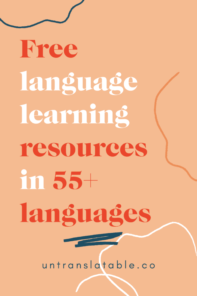 free language learning resources