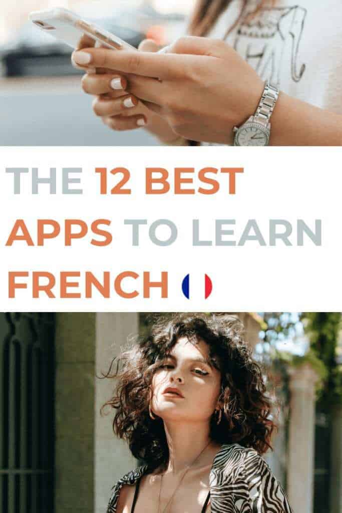 best apps to learn french pinterest image
