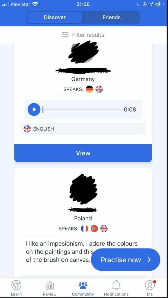 busuu language learning app