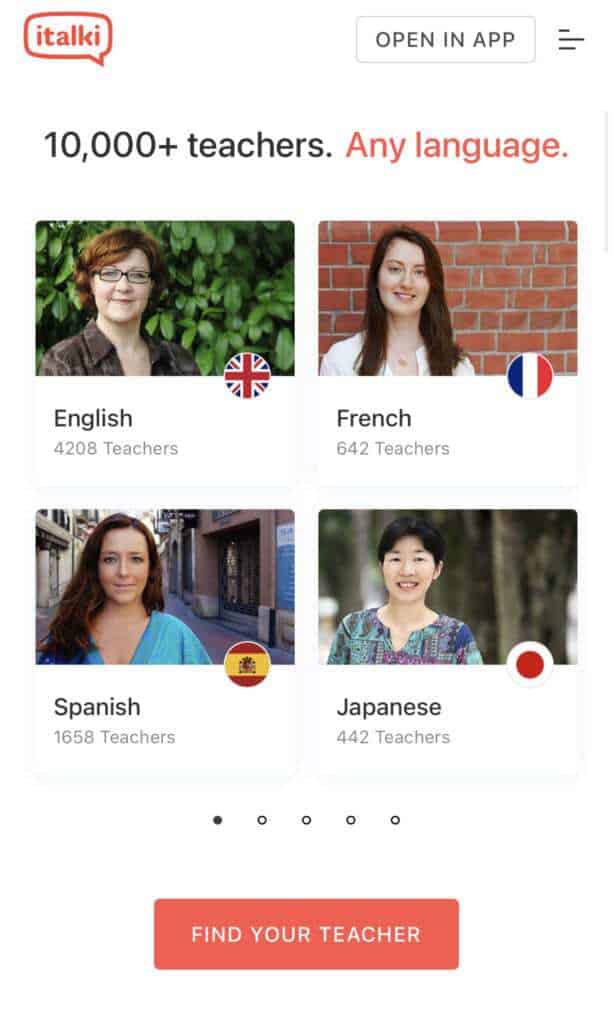 italki language learning app review screenshot